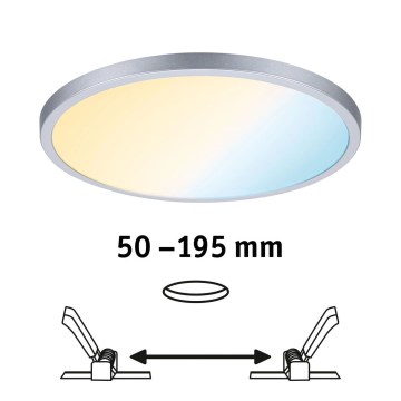 Paulmann 93046 - LED/16W IP44 Dæmpbar badeværelsesindbygningsspot AREO 230V 3000-6500K Ø 23 cm mat krom