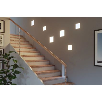 Paulmann 93059 - LED/13W IP44 Dæmpbar badeværelsesindbygningsspot AREO 230V 17,5x17,5 cm hvid