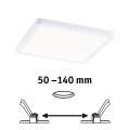 Paulmann 93059 - LED/13W IP44 Dæmpbar badeværelsesindbygningsspot AREO 230V 17,5x17,5 cm hvid