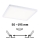 Paulmann 93060 - LED/16W IP44 Dæmpbar badeværelsesindbygningsarmatur AREO 230V 23x23 cm hvid