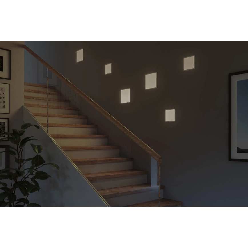 Paulmann 93060 - LED/16W IP44 Dæmpbar badeværelsesindbygningsarmatur AREO 230V 23x23 cm hvid