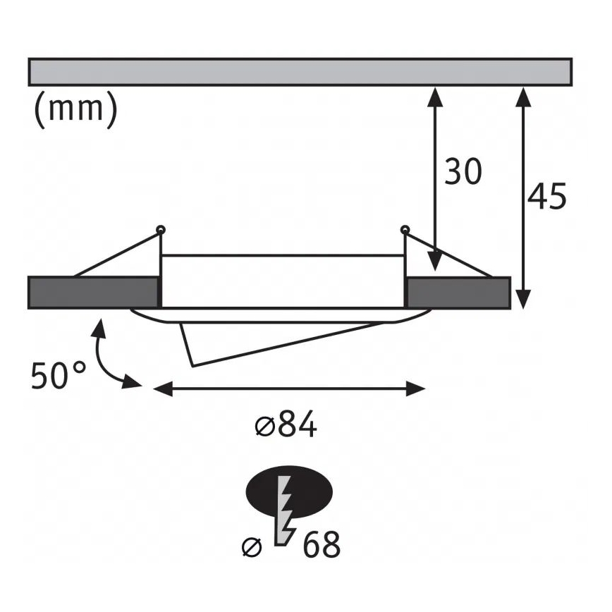 Paulmann 93080 - SÆT 3xLED/6W IP23 Indbygningslampe til badeværelse dæmpbar COIN 230V