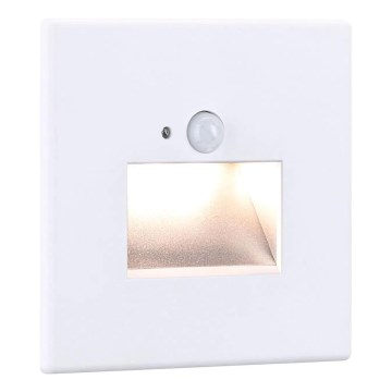 Paulmann 93133 - LED/1,2W Trappelampe med sensor EDGE 230V hvid