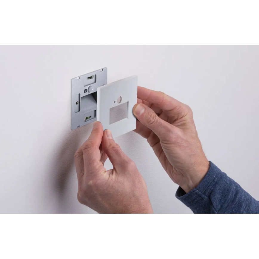 Paulmann 93133 - LED/1,2W Trappelampe med sensor EDGE 230V hvid