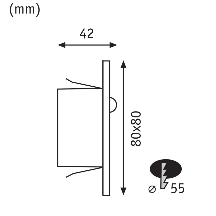 Paulmann 93133 - LED/1,2W Trappelampe med sensor EDGE 230V hvid
