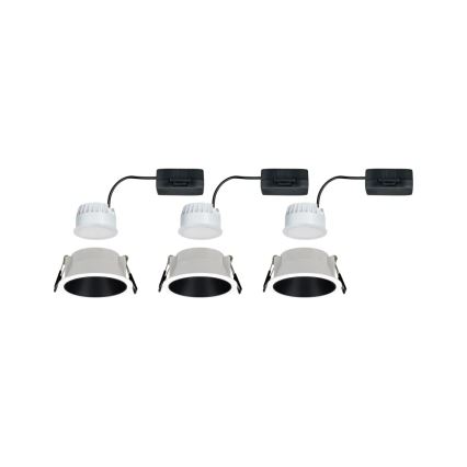 Paulmann 93402 - SÆT 3xLED/6W IP44 Indbygningslampe til badeværelse dæmpbar COLE 230V