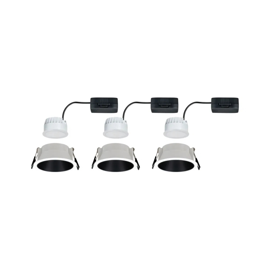 Paulmann 93402 - SÆT 3xLED/6W IP44 Indbygningslampe til badeværelse dæmpbar COLE 230V