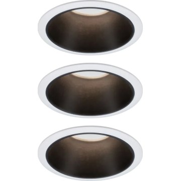 Paulmann 93402 - SÆT 3xLED/6W IP44 Indbygningslampe til badeværelse dæmpbar COLE 230V