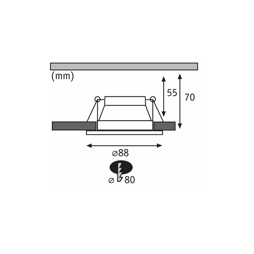Paulmann 93404 - Indbygningslamper til badeværelse dæmpbar 3xLED/6,5W IP44 COLE 230V