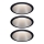 Paulmann 93408 - Indbygningslamper 3 stk. dæmpbar LED/6,5W IP44 COLE 230V