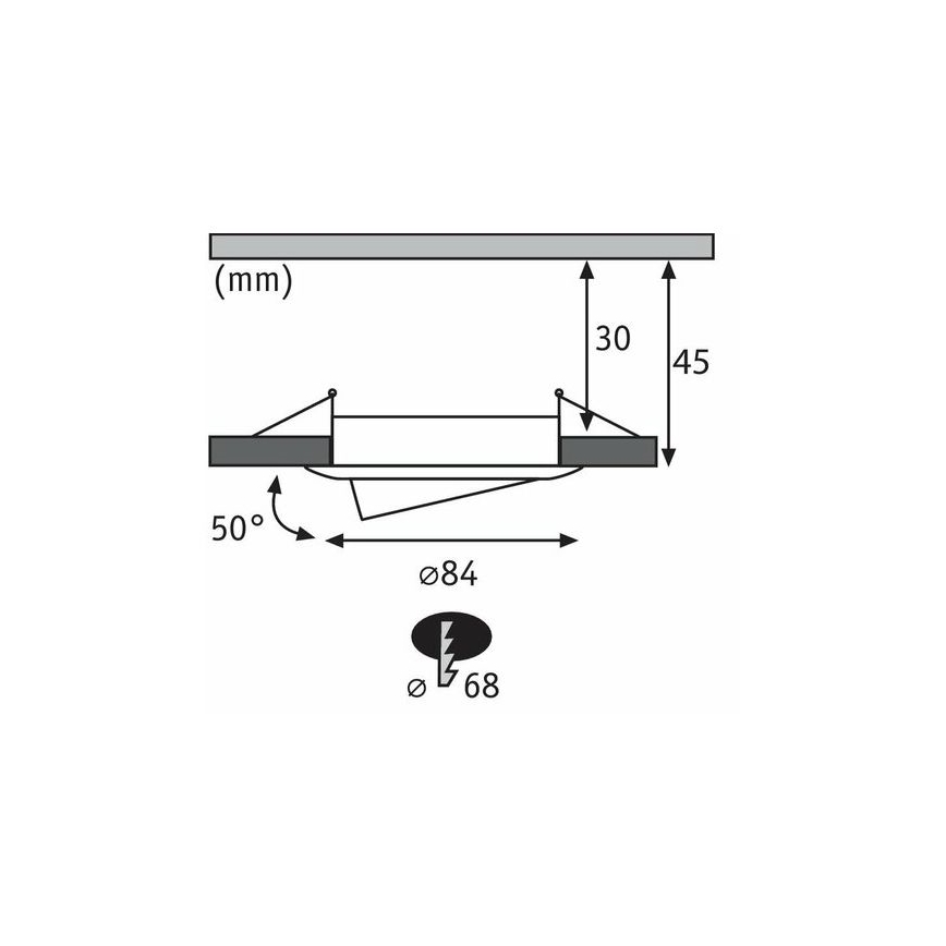 Paulmann 93449 - SÆT 3xLED/6,5W IP23 Indbygningslampe til badeværelse NOVA 230V