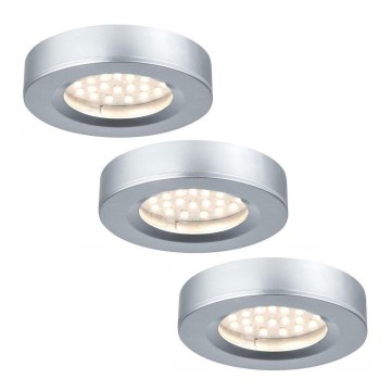 Paulmann  93580 - 3x Indbygningsspot LED/2,5W FURNITURE 230/12V