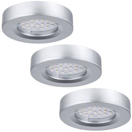 Paulmann  93580 - 3x Indbygningsspot LED/2,5W FURNITURE 230/12V
