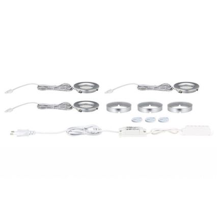 Paulmann  93580 - 3x Indbygningsspot LED/2,5W FURNITURE 230/12V