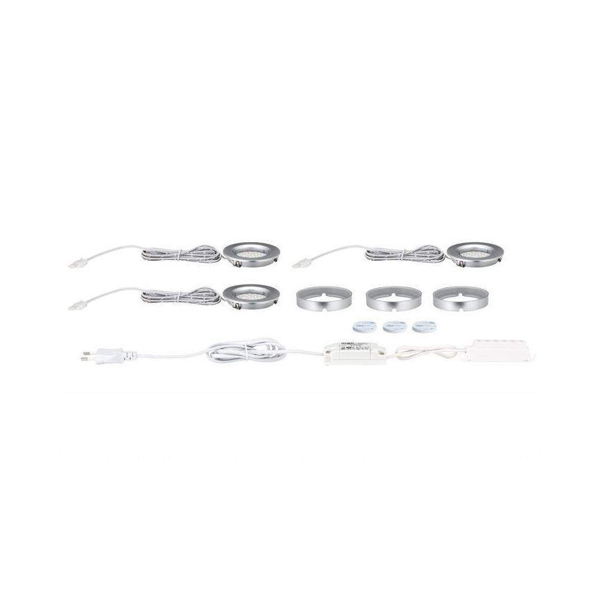 Paulmann  93580 - 3x Indbygningsspot LED/2,5W FURNITURE 230/12V