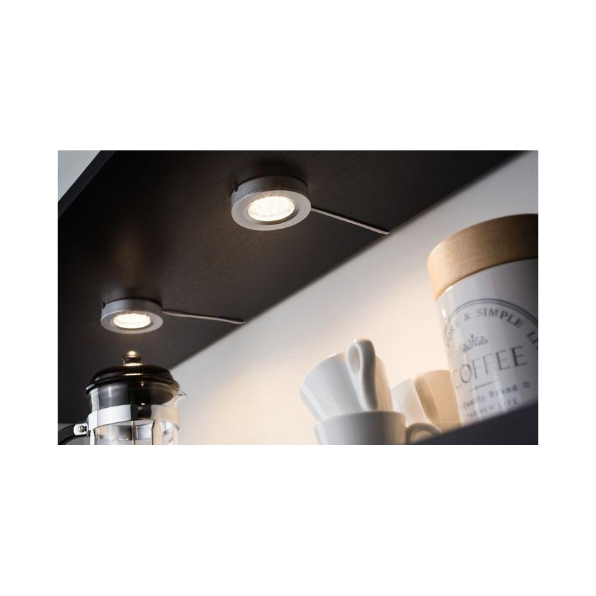 Paulmann  93580 - 3x Indbygningsspot LED/2,5W FURNITURE 230/12V
