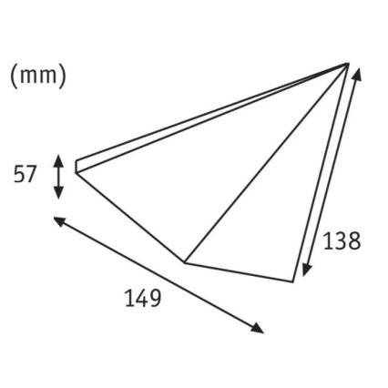 Paulmann 93584 - SÆT 2xLED/6,2W IP44 Møbelbelysning KITE 230V