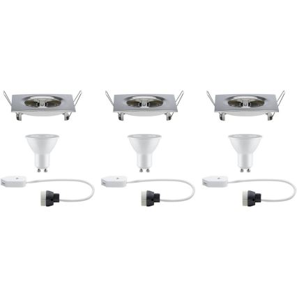 Paulmann 93615 - SÆT 3x LED/7W IP44 Nedblænding af loftbelysning