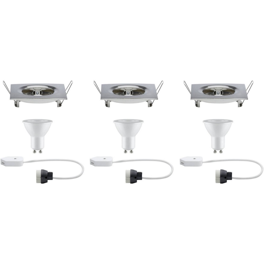 Paulmann 93615 - SÆT 3x LED/7W IP44 Nedblænding af loftbelysning
