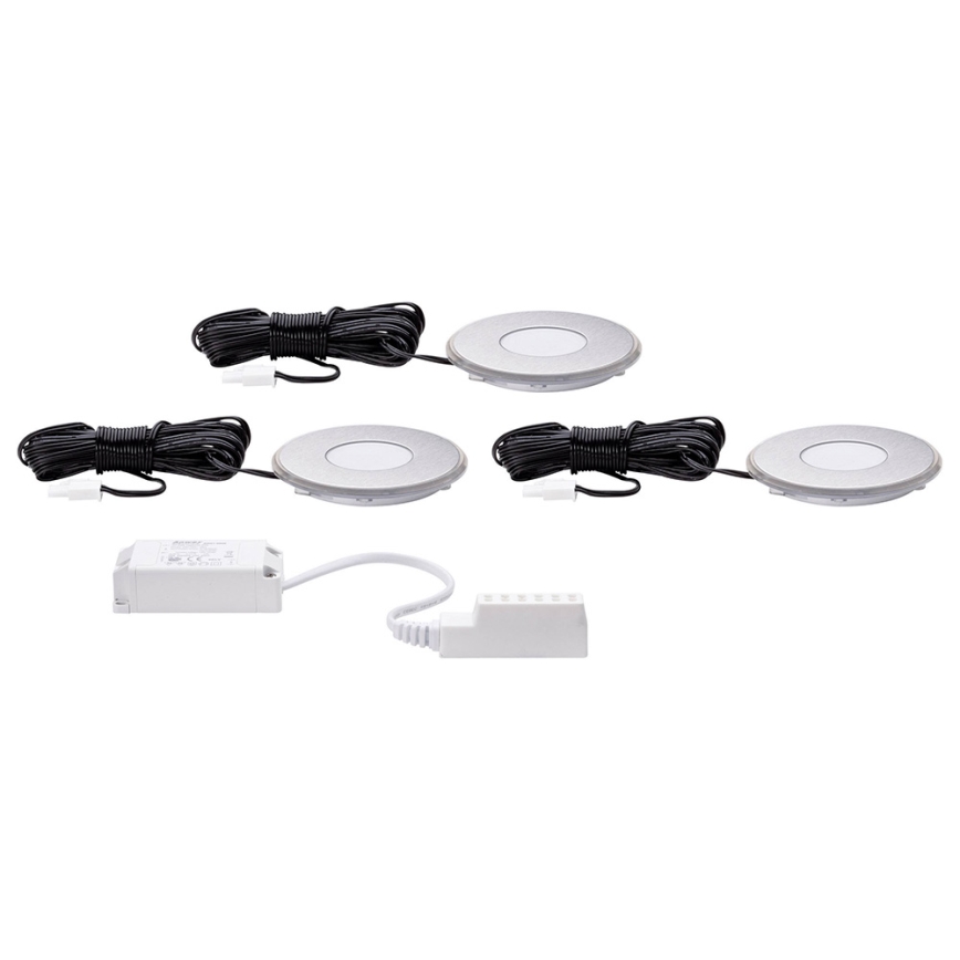 Paulmann 93768 - SÆT 3xLED/1W IP44 Badeværelse indbygget belysning SPECIAL LINE 230/12V