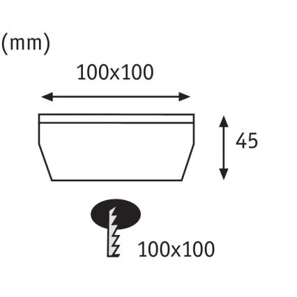 Paulmann 93774 - LED/0,24W IP67 Soldrevet indkørselslampe CUBE 1,2V 1200 mAh