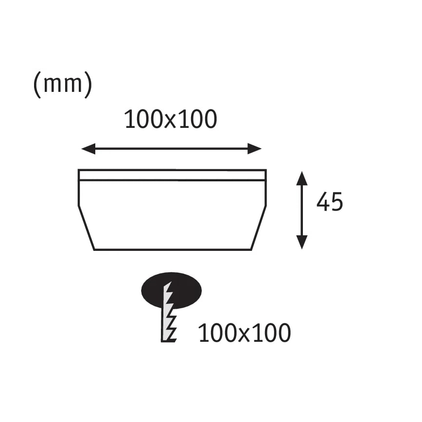 Paulmann 93774 - LED/0,24W IP67 Soldrevet indkørselslampe CUBE 1,2V 1200 mAh