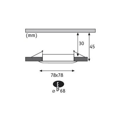 Paulmann 93895 - SÆT 3xLED/6W IP44 Indbygningslampe til badeværelse dæmpbar NOVA 230V