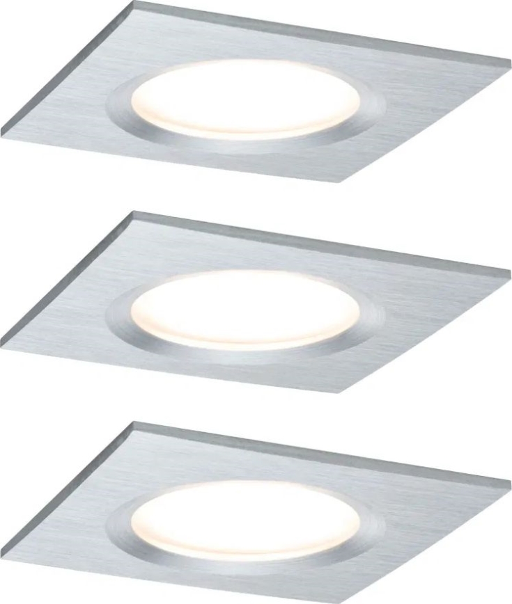 Paulmann 93895 - SÆT 3xLED/6W IP44 Indbygningslampe til badeværelse dæmpbar NOVA 230V