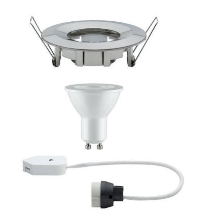 Paulmann 93976 - LED-GU10/7W IP65 Badeværelseslampe dæmpbar NOVA 230V
