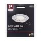 Paulmann 93977 - Indbygningsspot COIN LED/6,8W IP23 230V hvid