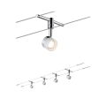 Paulmann 94080 - SÆT 4xLED/4,8W Komplet kabelophængssystem STAGE 230V skinnende krom