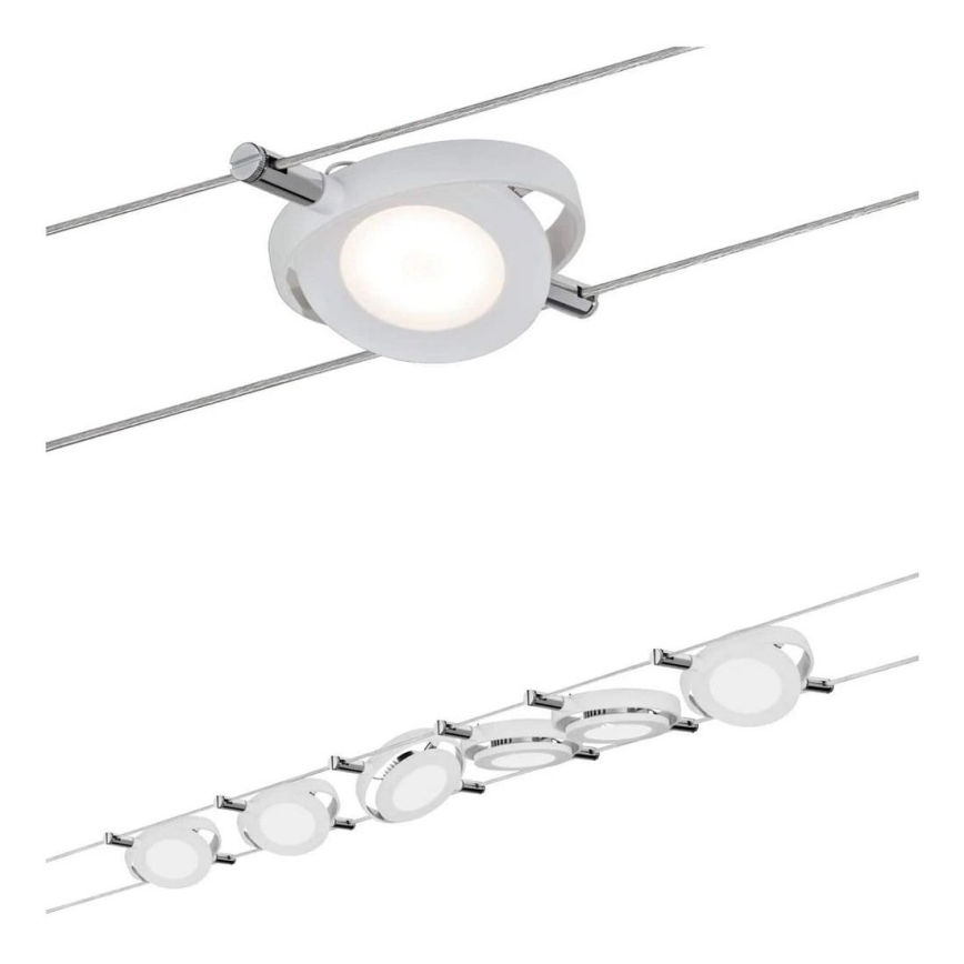 Paulmann 94106 - SÆT 6xLED/4W Spotlampe til lyskædesystem ROUNDMAC 230V hvid