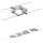 Paulmann 94107 - Sæt 4xLED/4,3W komplet kabelsystem MAC 230V mat krom