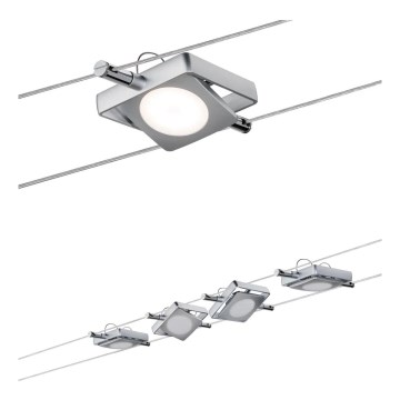 Paulmann 94107 - SÆT 4xLED/4,3W Spot til kabelsystem MAC 230V mat krom