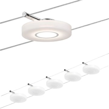 Paulmann 94109 - Sæt 5xLED/4,3W komplet kabelsystem MAC 230V hvid