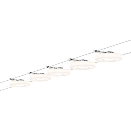 Paulmann 94109 - Sæt 5xLED/4,3W komplet kabelsystem MAC 230V hvid