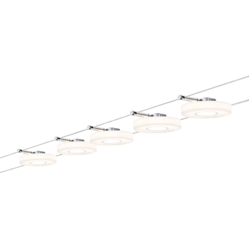 Paulmann 94109 - Sæt 5xLED/4,3W komplet kabelsystem MAC 230V hvid