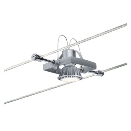 Paulmann 94132 - 1xGU5,3/10W Spotlampe til kabelsystem MAC 12V mat krom