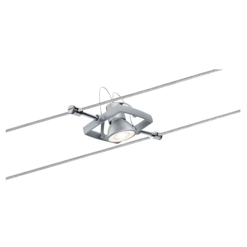 Paulmann 94133 - SÆT 5xGU5,3/10W Spotlampe til lyskædesystem MAC 230V mat krom