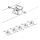 Paulmann 94133 - SÆT 5xGU5,3/10W Spotlampe til kabelsystem MAC 230V mat krom