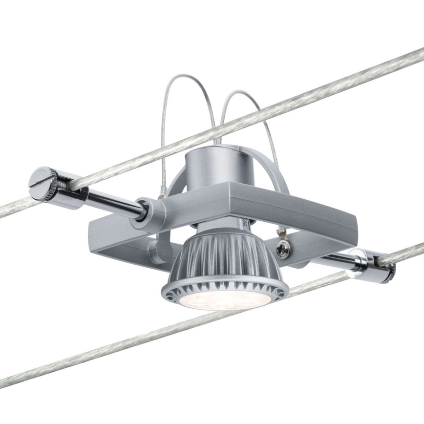 Paulmann 94134 - SÆT 5xGU5,3/10W Spotlampe til kabelsystem MAC 230V hvid