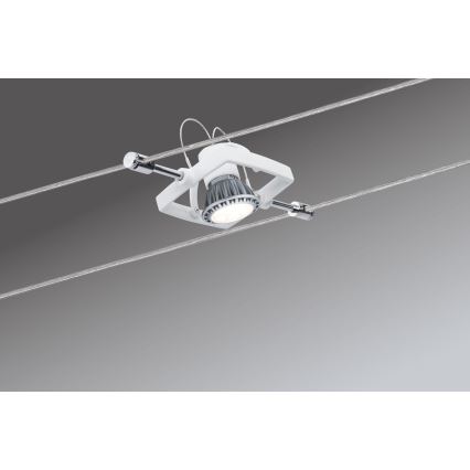 Paulmann 94134 - Sæt med 5 GU5,3/10W, komplet kabelsystem MAC 230V, hvid