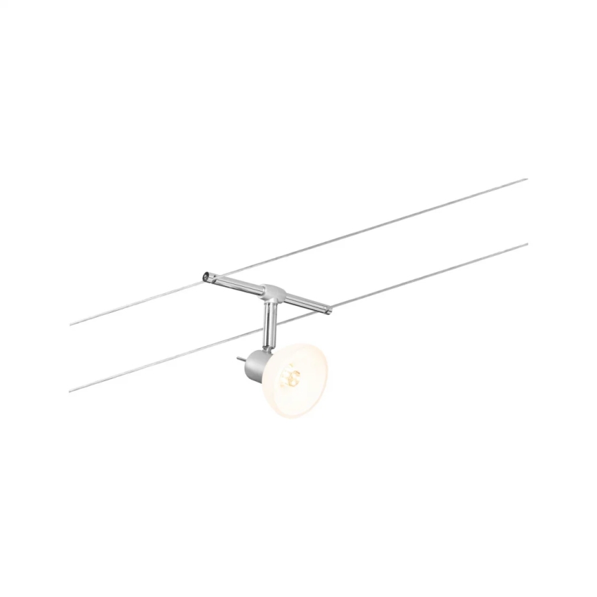 Paulmann 94136 - SÆT 5xGU5,3/10W Spotlampe til kabelsystem SHEELA 230V blank krom