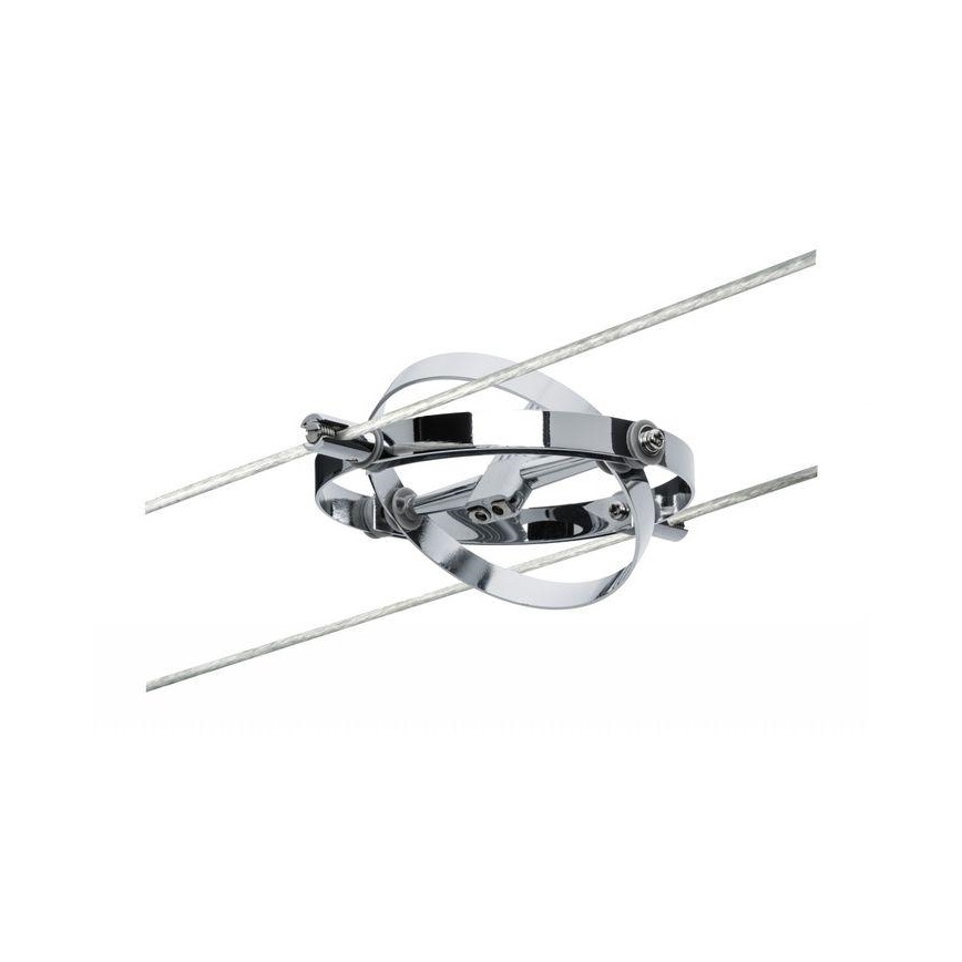 Paulmann 94137 - 1xGU5,3/10W Spotlampe til kabelsystem CARDAN 12V blank krom