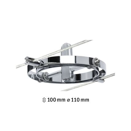 Paulmann 94137 - 1xGU5,3/10W Spotlampe til kabelsystem CARDAN 12V blank krom