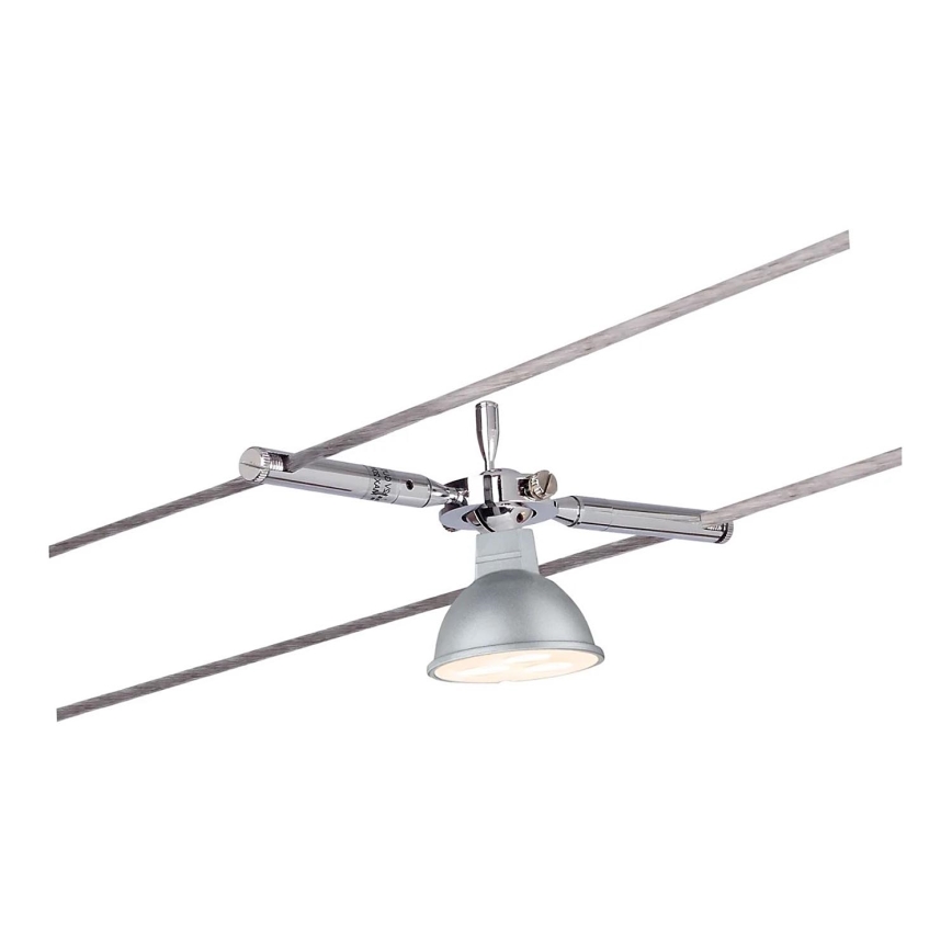 Paulmann 94147 - 1xGU5,3/10W Spotlampe til TOGO 12V kabelsystem, mat krom