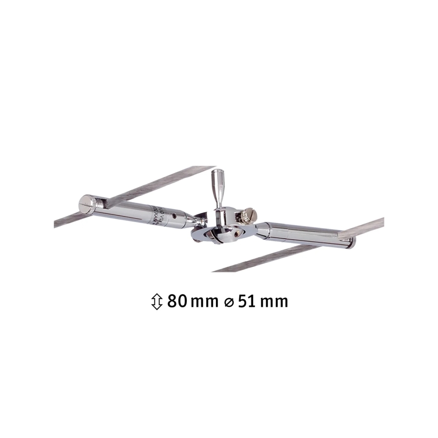 Paulmann 94147 - 1xGU5,3/10W Spotlampe til TOGO 12V kabelsystem, mat krom