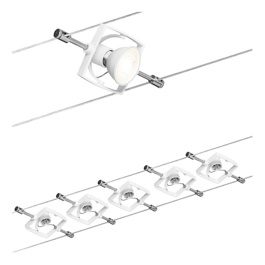 Paulmann 94149 - SÆT 5xGU5,3/10W Spotlampe til lyskædesystem TECH 230V hvid