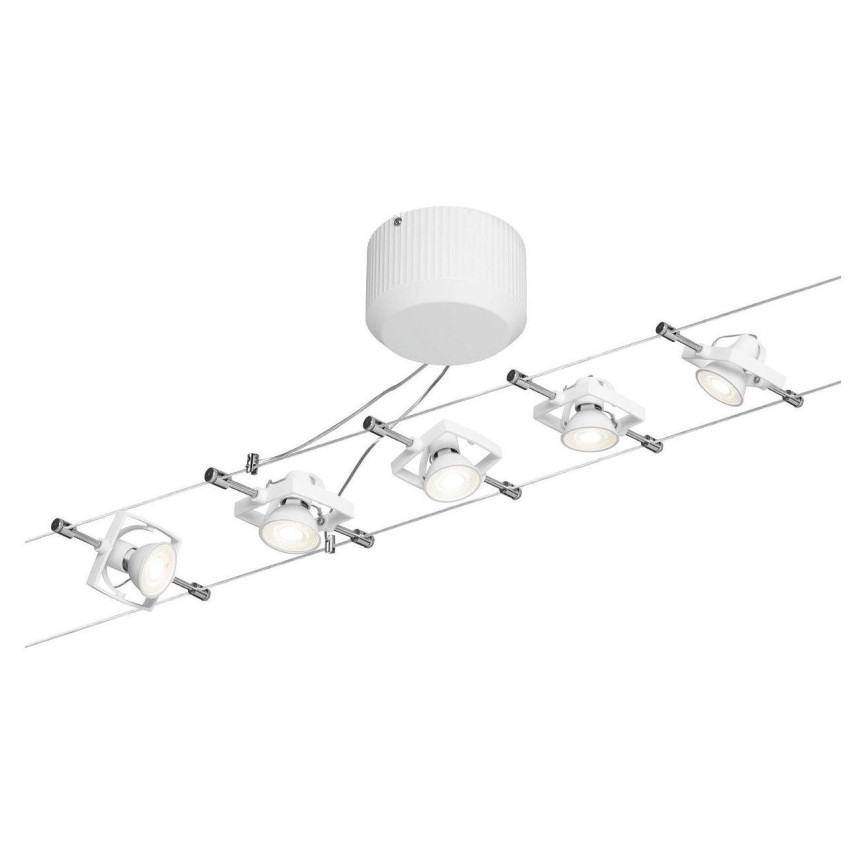 Paulmann 94149 - SÆT 5xGU5,3/10W Spotlampe til lyskædesystem TECH 230V hvid