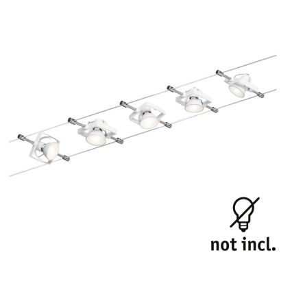 Paulmann 94149 - SÆT 5xGU5,3/10W Spotlampe til lyskædesystem TECH 230V hvid